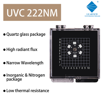 222nm 4040 1W 4.0x4.0mm SMD UVC LED Chip z modelem o wysokiej wydajności