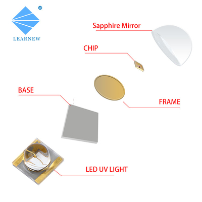 Ceramiczny 3535 UVA SMD UV LED Chip 365nm 385nm 3W 10W 50W Do utwardzania atramentowego