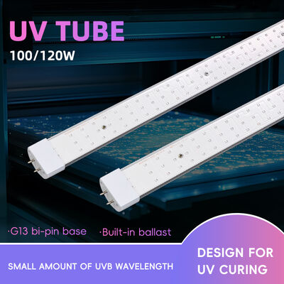 365Nm UV Tube 310Nm Uvb Uva 10 do 1 stosunek Lampa do opalania Rurka 100W 120W Rurka zamienna rtęci Certyfikowana ISO9001 CE EMC LVD