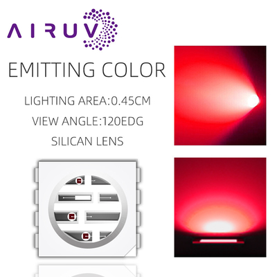 Sprzedaż hurtowa SMD5050UYFIR SERIES 0,5w LED Chip 585-595nm 840-850nm 80-100mW do kamer i druku 3D Z bezpłatną próbką
