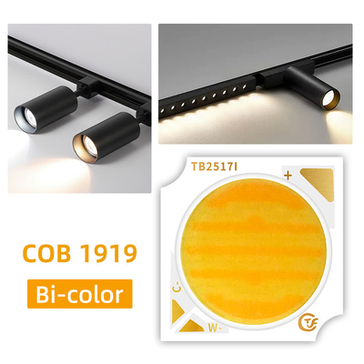18W 24W 25W 30W Bi Color COB LED 1919 Series z całym rozmiarem 19x19MM i CCT 2800K/6500K