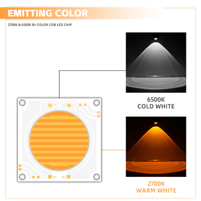 5454 Bi-Color 2700k 6500k Cct Wysokiej mocy 1500w 200w Cob Led Chip Module For Photography Lamp