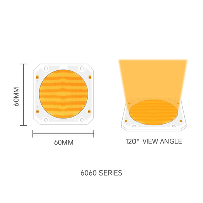 Bi kolor Cob Led Chip 6060 Dual CCT 2700K 6500K Cob Chip Wysokiej mocy 300W*2 LED