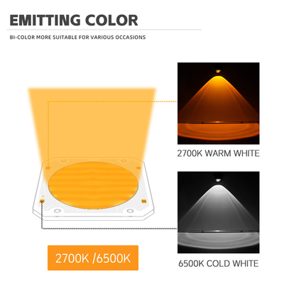 Bi kolor Cob Led Chip 6060 Dual CCT 2700K 6500K Cob Chip Wysokiej mocy 300W*2 LED