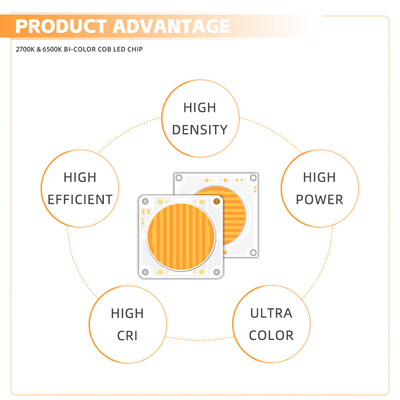 150W+150W Dwukolorowa dioda COB 2700-6500k Wysoka jasność 300W Światło fotograficzne LED Chip