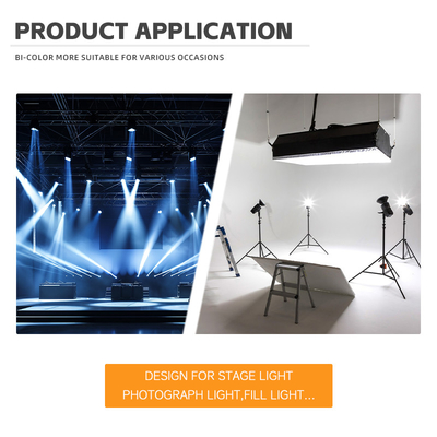 Wysokiej mocy Bi Color 300W 6060 Flip Chip Custom Cob Led Chip For Commercial Led Light Światło sceniczne