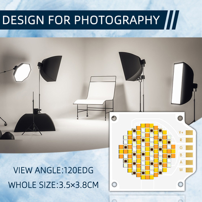 3538 250W Pięciokolorowe żetony COB LED z CCT 620nm/460nm/520nm/2700K/6500K i 24-26V