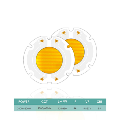 AC 51-53V 2700K-6500K Całospektrowy LED Chip 200w AC COB LED Chip