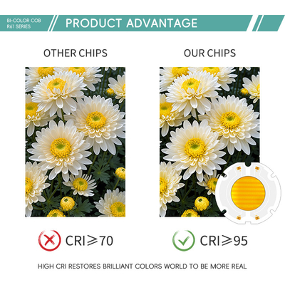 Cena fabryczna 60X60MM Bi Color LED Chips SMD LED Panel Full RGB Color Beads 200W Chip