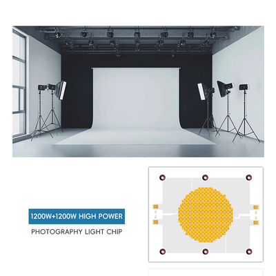 Bi Color LED Chip Wysoka moc 1200W*2 70-100Lm/W Dual CCT 2700K 6500K Do fotografii światło 120100