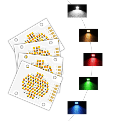 RGBWC Five Color 180W High CRI 95 LED COB Chip 40X50MM LED Chip dla oświetlenia scenicznego / światła błyskowego / światła fotograficznego
