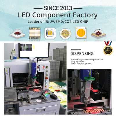 Wysokiej mocy 180W UV LED Light Quartz Lens 4050 SMD Chip 620nm/460nm/520nm/2700K /6500K Five Color COB LED Chips