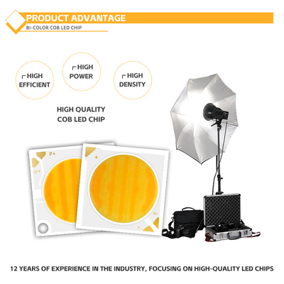 50W+50W Dimmable COB 2700k+6500k Chip 28*28mm 1400mA Ra95 Wysokiej mocy dioda LED do oświetlenia
