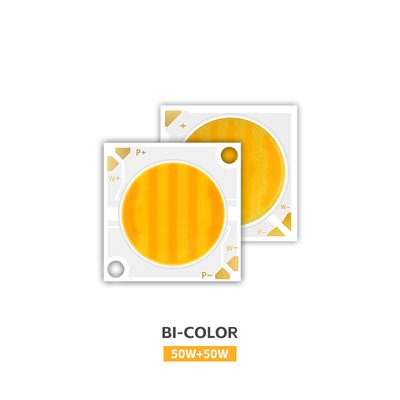 COB LED Chip 2800k / 6500k CCT Wysoki CRI RA95 COB LED Chips R21mm 40W+40W 100-110lm/w 1.1A 36-38V dla świateł scenicznych
