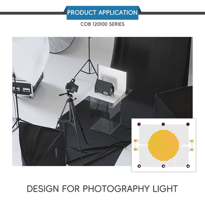 2400W COB Bi-Color 2700K 6500K CCT Wysoka moc 1200W+1200W COB 120mm*100mm LED Chip Module CRI 95+ do oświetlenia fotograficznego