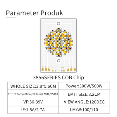 300W 500W COB 3856 Led Chip CCT Five Color 2700k- 6500k Dostosowalna LED 36-39V OEM / ODM COB do fotografii światło wideo