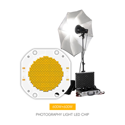 Cena fabryczna 75*75 60V 600W+600W Dual CCT LED COB Bi Color COB LED Chip High Power COB LED