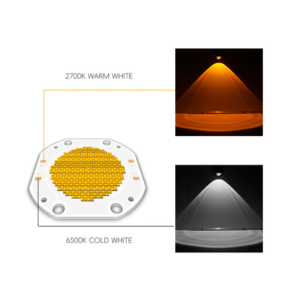 Cena fabryczna 75*75 60V 600W+600W Dual CCT LED COB Bi Color COB LED Chip High Power COB LED