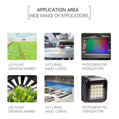 Zastosowalny UV LED Chip SMD 3535 3838 8025 220-420nm 5-letnia gwarancja