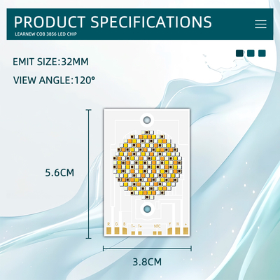 3856 COB LED Chip 300W 36-39V RGBCW do świateł fotograficznych