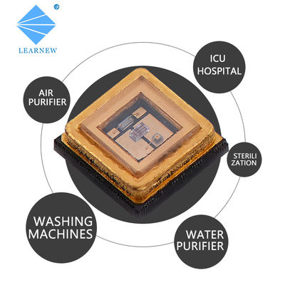 Certyfikat CE 270nm 265nm 275nm UVC LED Chip z soczewką ze szkła kwarcowego dla oczyszczacza wody