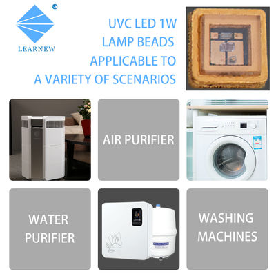 Certyfikat CE 270nm 265nm 275nm UVC LED Chip z soczewką ze szkła kwarcowego dla oczyszczacza wody