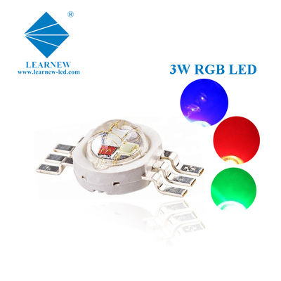 Epistar Epiled 3W High Power RGB LED Diode with 50000 Hours Life Span 350-700mA Current and R=620-630nm G=520-530nm B=460-470nm Wavelength