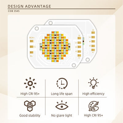 350W Chip LED COB 2700K-6500K RGBCW Pełnokolorowy, regulowany z kątem widzenia 120° do świateł scenicznych i fotograficznych