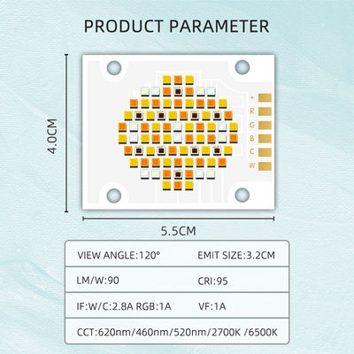 Wysokiej Mocy COB LED Chip z RGBWC Pięciu Kolorami 180W 300W DC 21v-48v do Oświetlenia Scenicznego i Fotograficznego