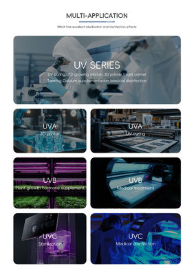 Zastosowalna wysokiej mocy 0,5w UVC LED Chip SMD LED Chip Flip Chip 250-270nm 5-7V do dezynfekcji powietrza wody przemysłowej