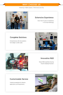 Hurtowa wysoka wydajność świetlna 300W+300W 5555 Dwukolorowy chip LED COB dużej mocy, wysoki CRI 95 Biały COB do światła filmowego wideo