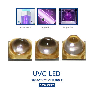 Uv LED UV-C LED 3W 110mW 500mA Led 270nm 3838 275nm Uv Leds High Power UV UVC LED UV-C LED 265nm UVC