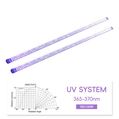 Nowe produkty LED UV 120W UV UVA lampa utwardzająca 365nm 100W 1500mm AC lampa IP20 drukarska LED UV najnowsza technologia