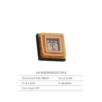 8-12mW 0.5w 3535 Daleka UVC 120 Stopni 270-280nm UV Ultrafioletowe Diody UVC Moduły