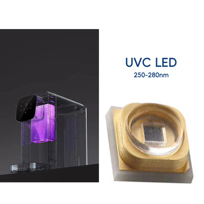 1W 225nm UVC Pick up 233.8nm Led Optical Power 2-3mW 6-8V 150mA SMD 3.8mm UV-C LEDs Diode 60° Soczewka kopułkowa