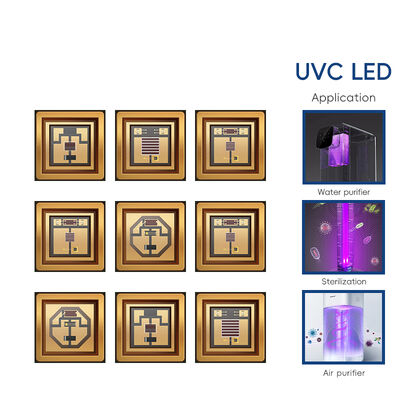 1W 225nm UVC Pick up 233.8nm Led Optical Power 2-3mW 6-8V 150mA SMD 3.8mm UV-C LEDs Diode 60° Soczewka kopułkowa