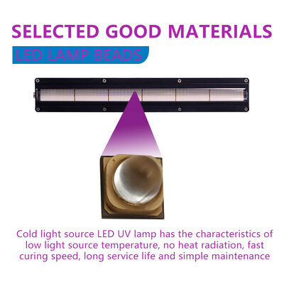 Długa żywotność AC220V 1200W System UV LED 395nm 310mm Długość Maszyny drukarskie 12w/cm2 0-12V Przyciemniająca drukarka offsetowa