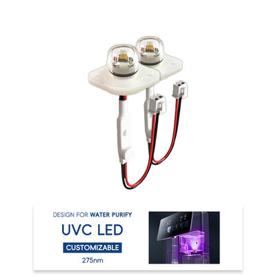 Wysokowydajny moduł LED UV-C ECO 275nm DC12V 0.5W 40mA IP68 DC24V do oczyszczania wody i powietrza 6-10mW