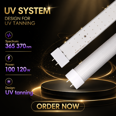LEARNEW Wysokiej mocy 100W -120W 365-370nm UV LED do leczenia skóry wykrywanie widmowe i reakcja fluorescencyjna