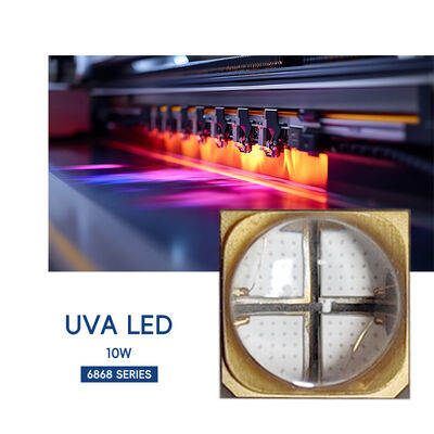 6565 6868UV UVA SMD LED 10W 3000mW Flexo Printing 365nm Diod Inkjet Printer 385nm 395nm 3D Printer UV Curing Offset Printing