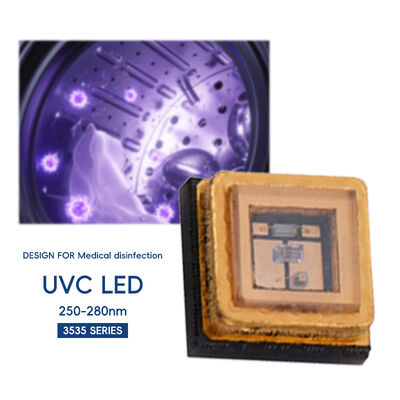 Wysokiej mocy UVC 3535 LED Chip 1W 5-7V 250nm 260nm 270nm 280nm Światło diody lampy