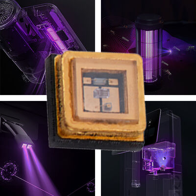 UV UVC 3535 Pakiet 265nm SMD Wysokowydajna SMD 100mA 150mA Dioda LED UVC 1W 255nm 275nm Oczyszczanie Wody Powietrza